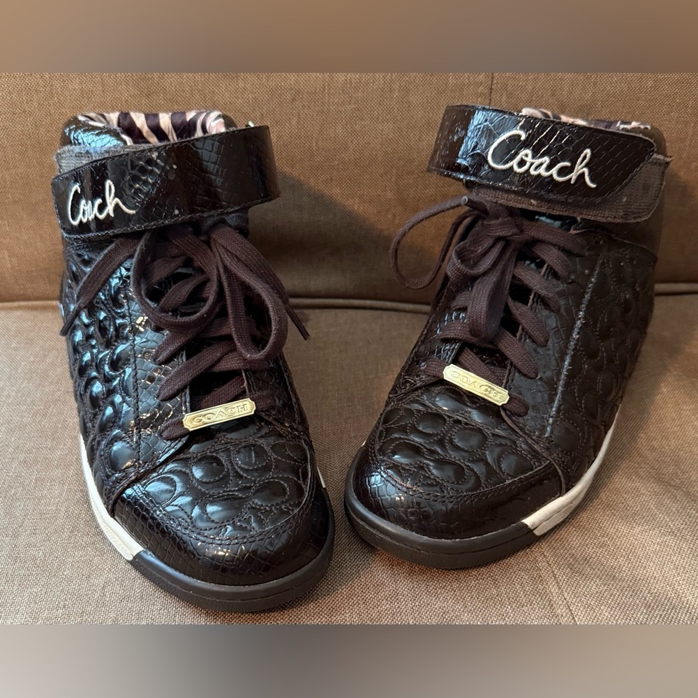 Coach Nanette High Top Sneakers Size 8